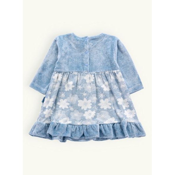 Dětské elegantní šaty KVĚTINKA světle modré