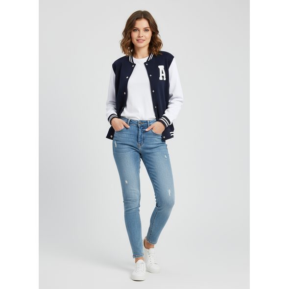 DÁMSKA ŠPORTOVÁ MIKINA TMAVOMODRÁ