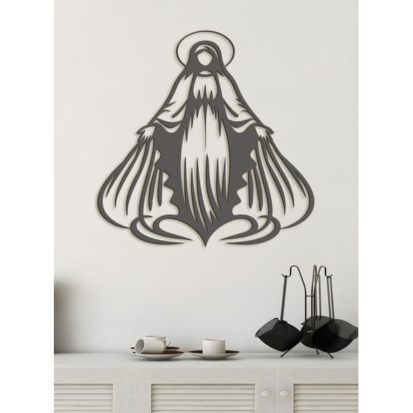 Dřevěný obrázek Panny Marie