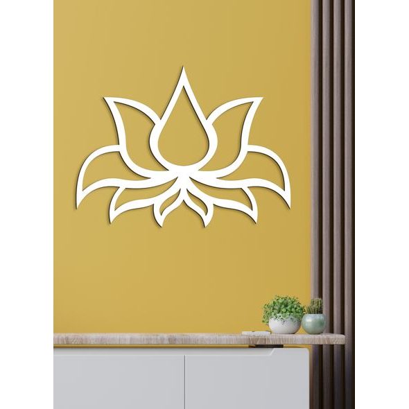 Dřevěný obraz Lotosový květ