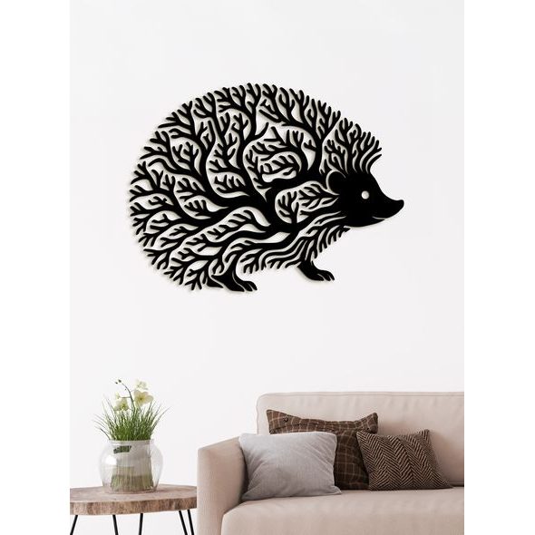 Dekorativní dřevěný obraz Ježek