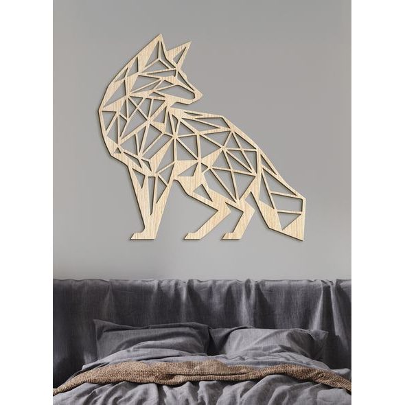 Dřevěný obraz Líška