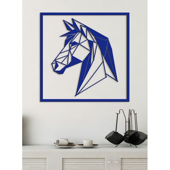 Dřevěný obrázek siluety koně