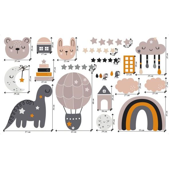 Pastelové barvy hvězdná noc