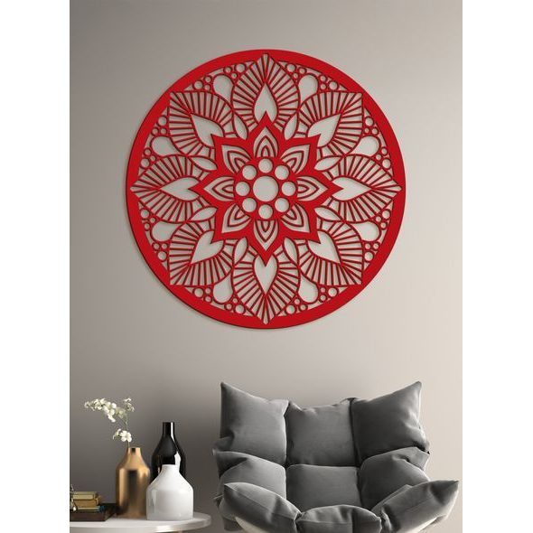 Exkluzivní dřevěná mandala ROSSA