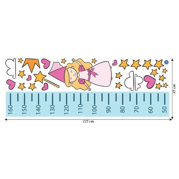 Růstový metr princezna