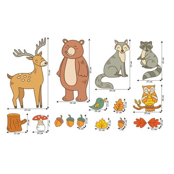 Zvieracia rodinka v lese