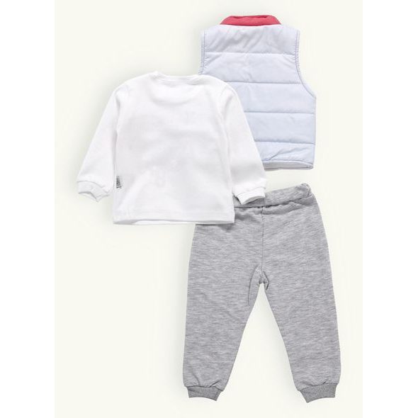 Dětská sportovní souprava s vestou starorůžová