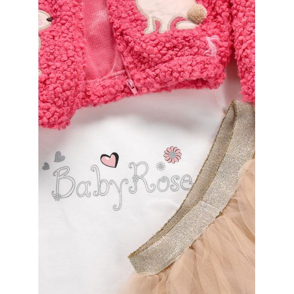 Dětský sukňový set ZAJÍČKY růžová