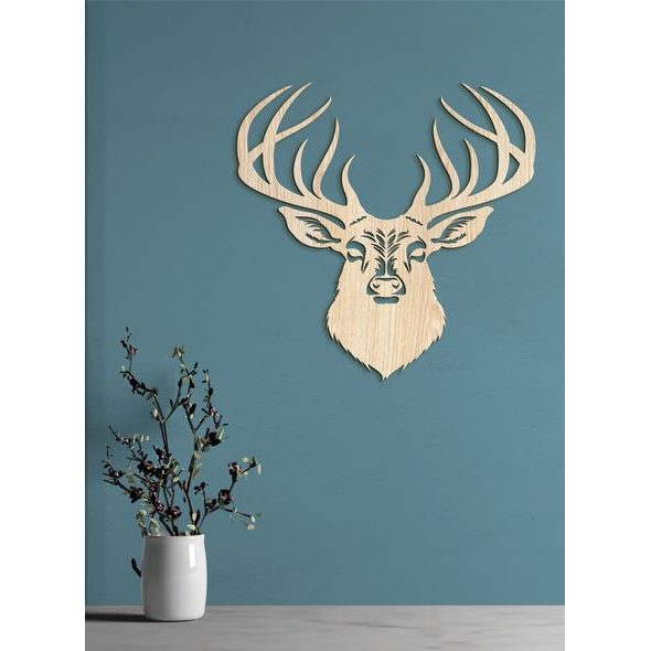 Dřevěný obrázek jelena