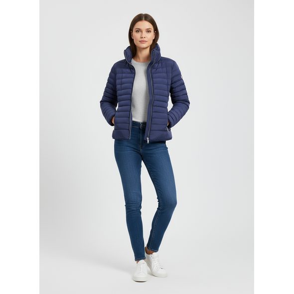 DÁMSKÁ PROŠÍVANÁ BUNDA INDIGO