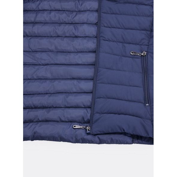 Dámská krátká prošívaná vesta tmavě modrá