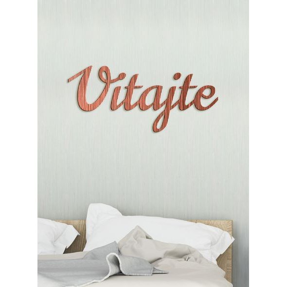 Drevený nápis "Vitajte"