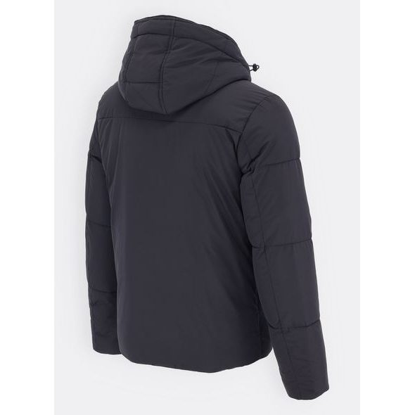 Pánská zimní bunda s kapucí černá