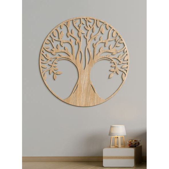 Dřevěný obrázek stromu života