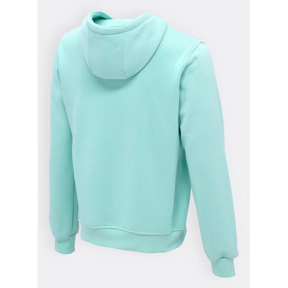 Pánská mikina s kapucí bez potisku mentolová