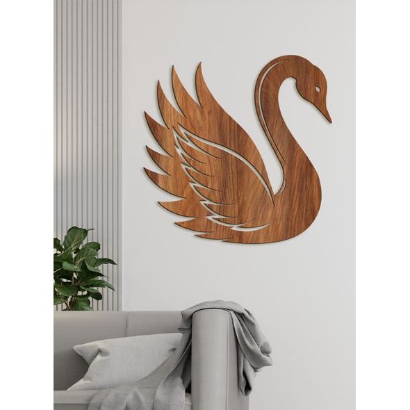 Dřevěný obraz Elegantní labuť