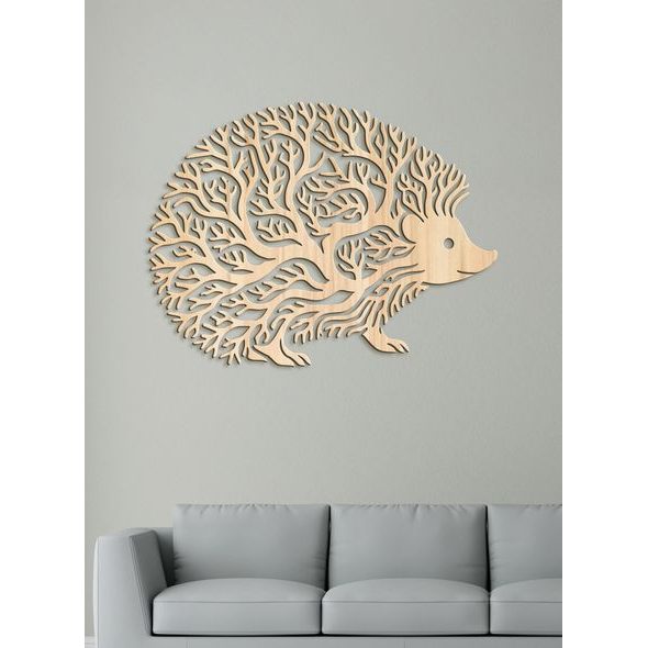 Dekorativní dřevěný obraz Ježek