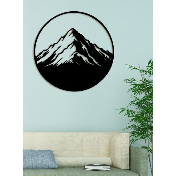 Dřevěný obraz Horská majestátnost