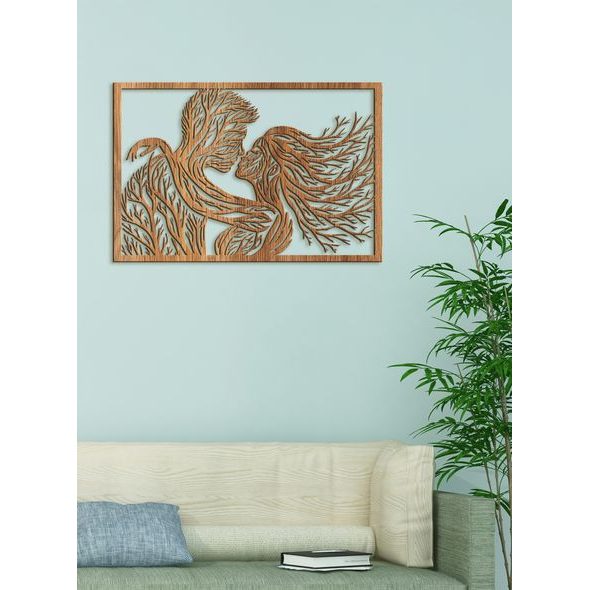 Romantický dřevěný obrázek BOZK