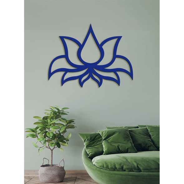 Dřevěný obraz Lotosový květ