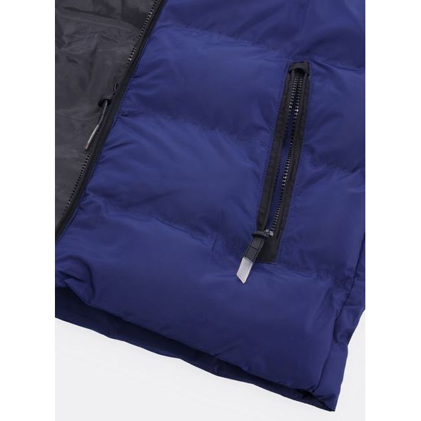 Pánská prošívaná vesta tmavě modrá