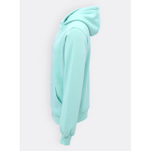 Pánská mikina s kapucí bez potisku mentolová