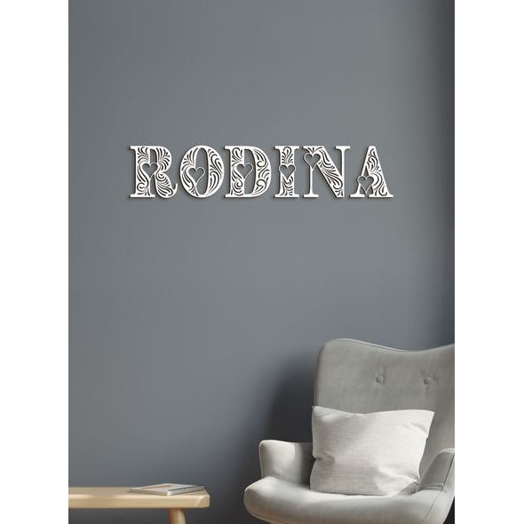 Drevený nápis RODINA