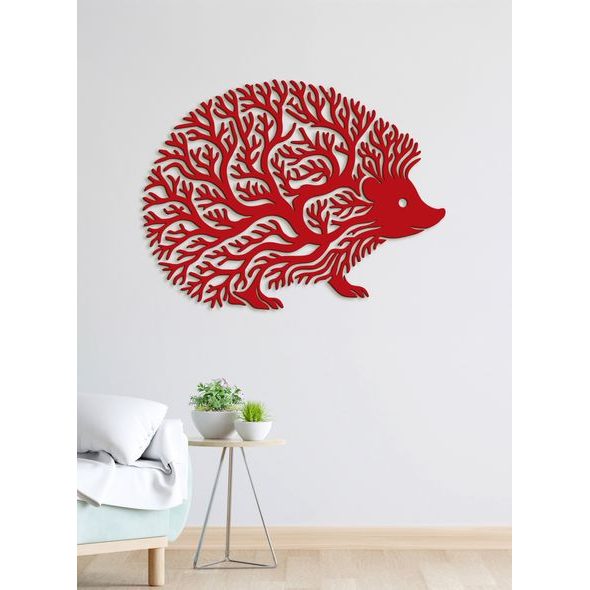 Dekorativní dřevěný obraz Ježek