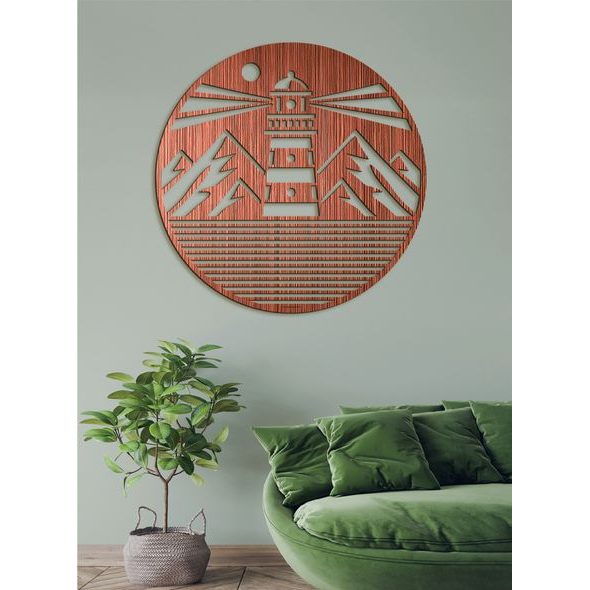 Dřevěný nástěnný obraz MAJÁK