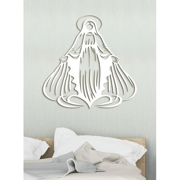 Dřevěný obrázek Panny Marie