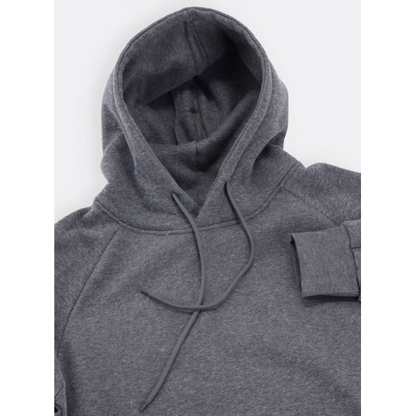Pánská mikina s kapucí a klokaní kapsou grafitová