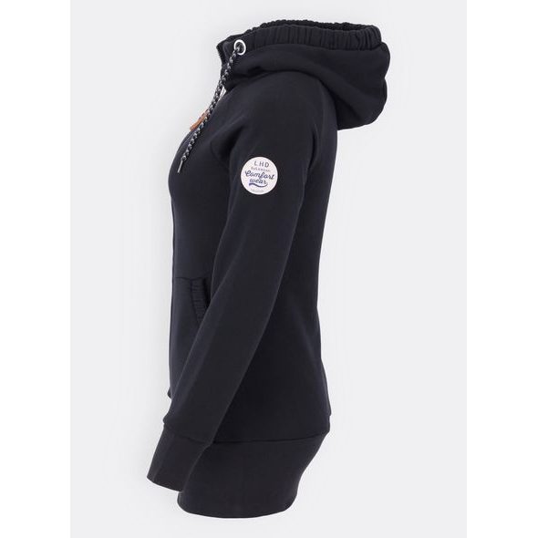 Prodloužená mikina černá