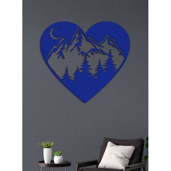 Dřevěný nástěnný obraz Láska k horám