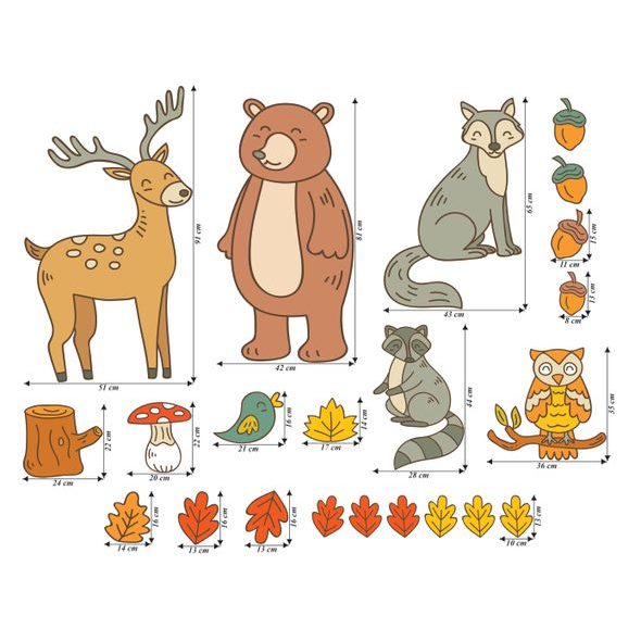 Zvieracia rodinka v lese