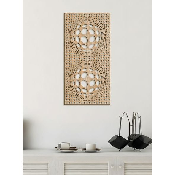 Drevený obraz na stenu 3D ilúzia