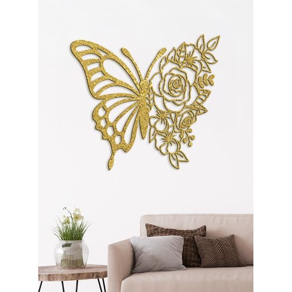 Dřevěný obraz na zeď Motýl