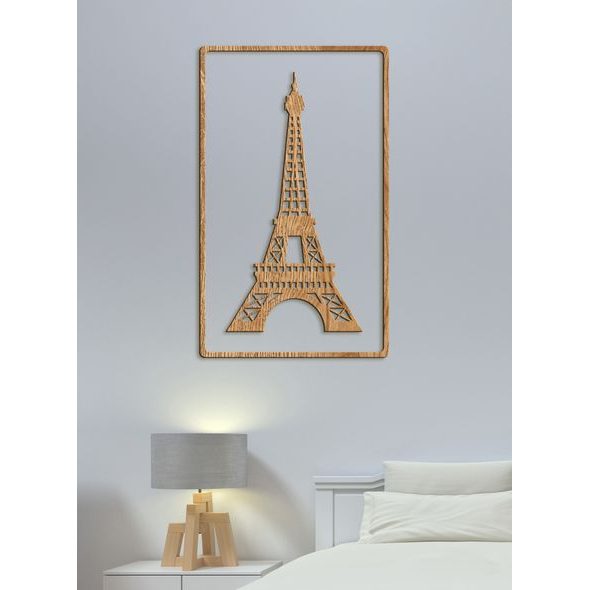 Dřevěný obrázek Eiffelovy věže