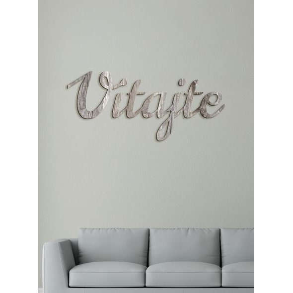 Drevený nápis "Vitajte"