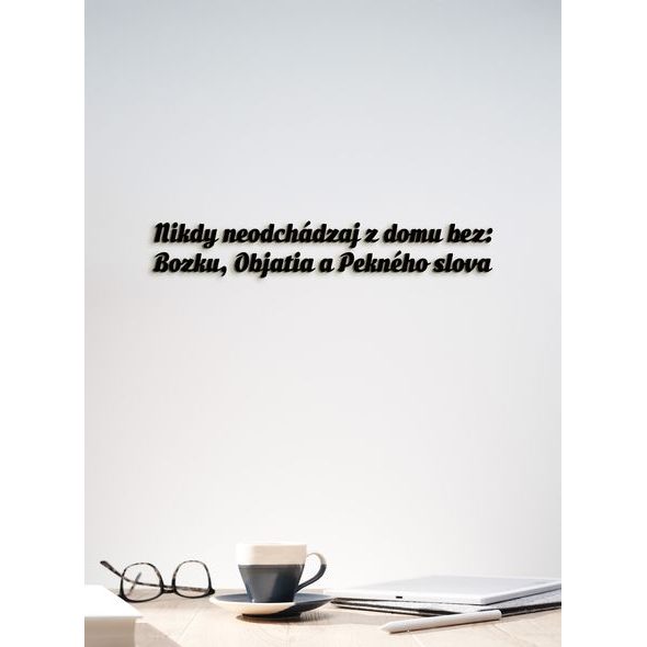 Drevený nápis pravidlá rodiny