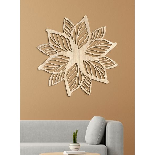 Luxusní dřevěná mandala Flower of Life