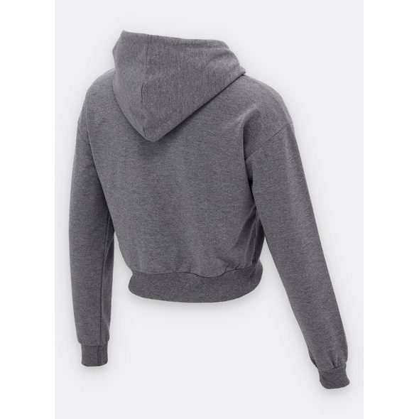 Dámska mikina crop top sivá