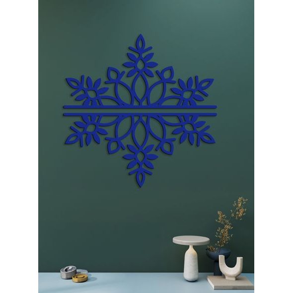 Dvoudílná dřevěná mandala SNOW