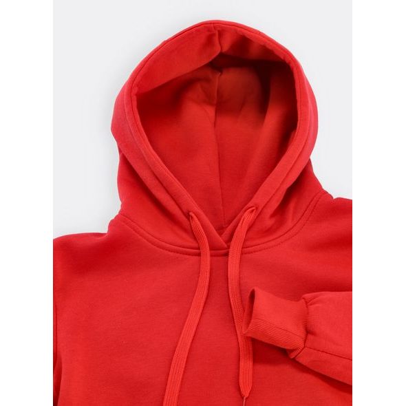 Dámská sportovní mikina s kapucí červená