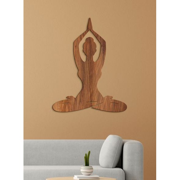 Dřevěný obraz Harmonie jógy