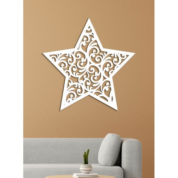 Dřevěná dekorace Hvězda Orientu