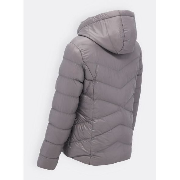 Dámská prošívaná bunda šedá