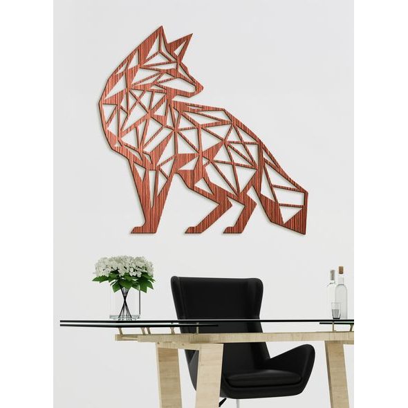 Dřevěný obraz Líška