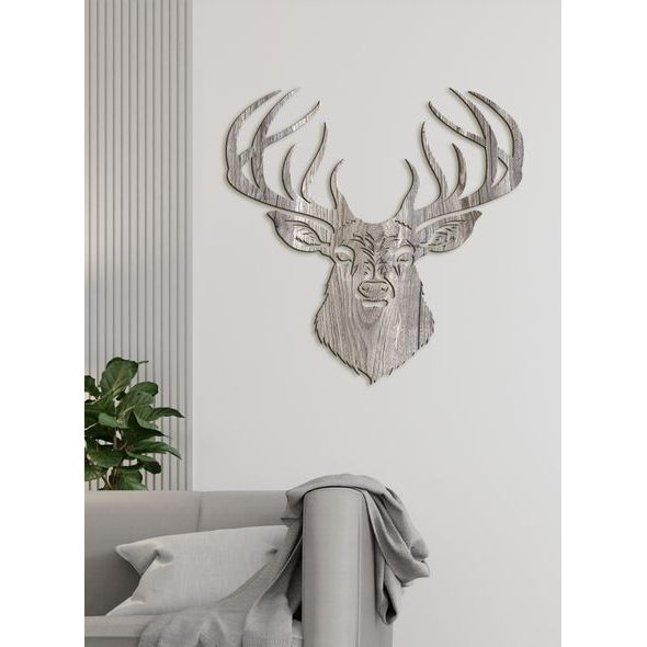 Dřevěný obrázek jelena