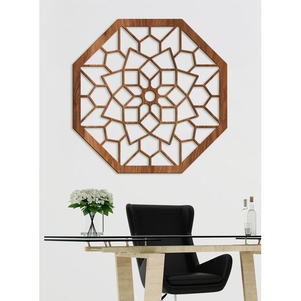 Dřevěná mandala na zeď LAURA